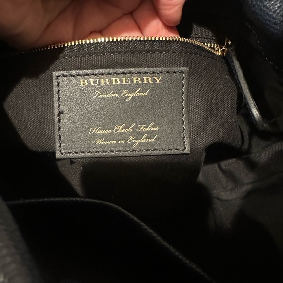 Authentic Burberry Small Bingley Derby House Check Crossbody in Blue 😍 New 😍 - Picture 10 of 17
